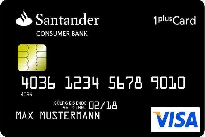 Santander 1 Plus Visa Kreditkarte - So wird sie beantragt - Kredit