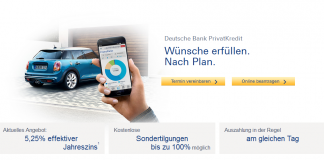 Deutsche Bank Privatkredit