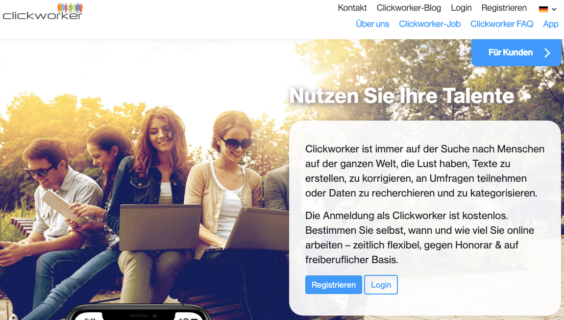 Mit Der Clickworker App Können Sie Mit Texten Geld Verdienen