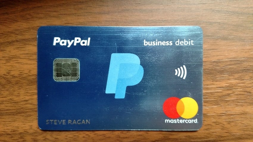 paypal mastercard login business debit