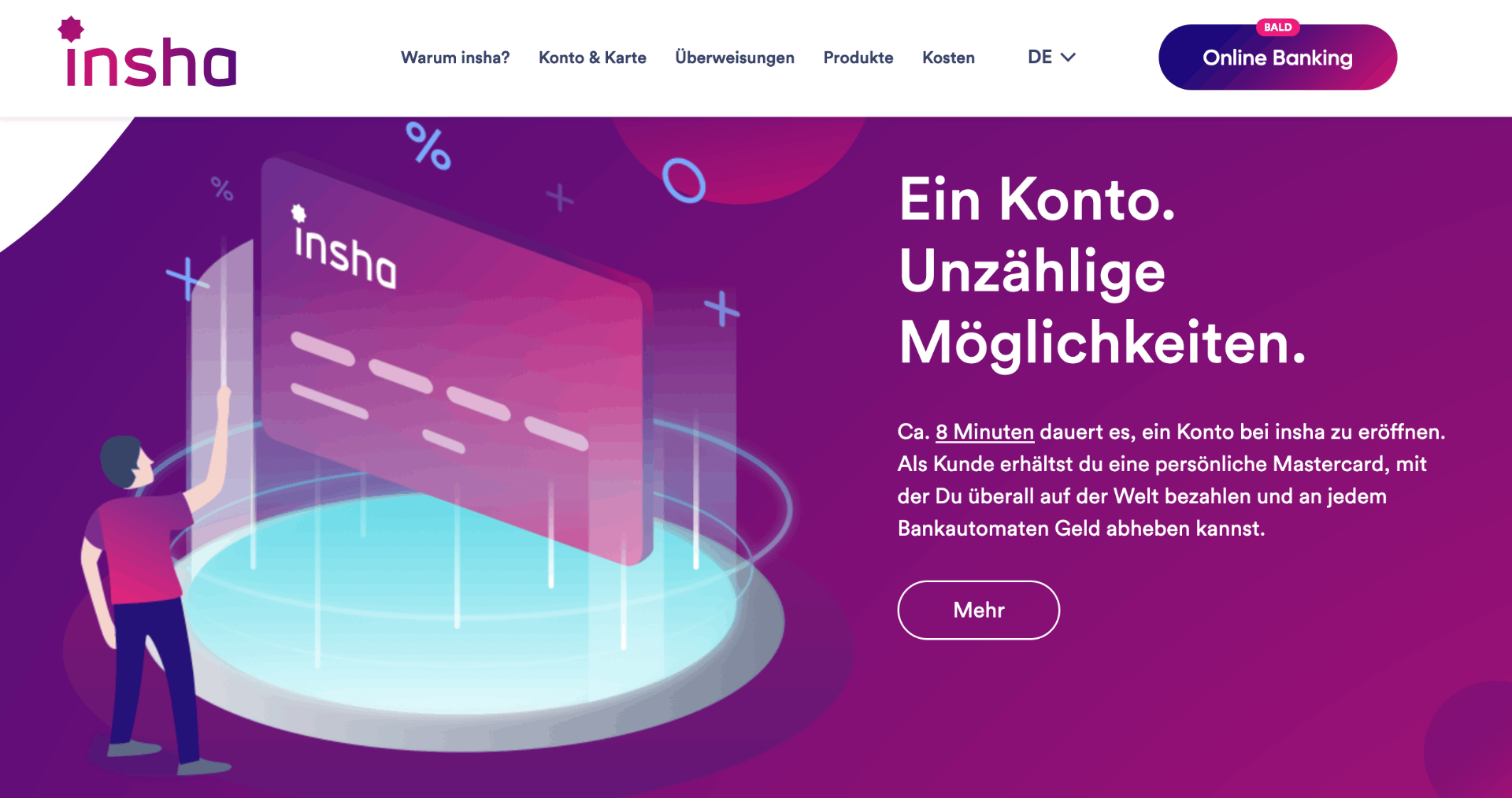 insha Debit Mastercard - Alle Infos Zu Den Konditionen & Zur Beantragung