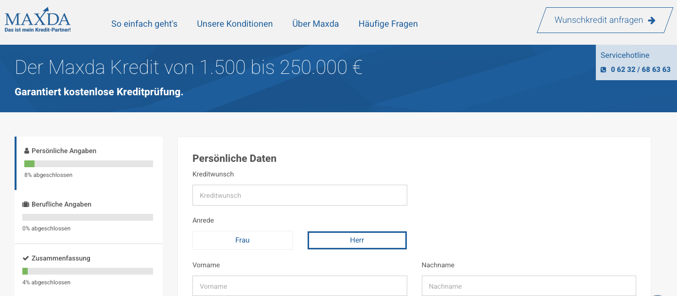 Maxda Grundschulddarlehen - Alle Infos Zu den Konditionen & Zur Beantragung