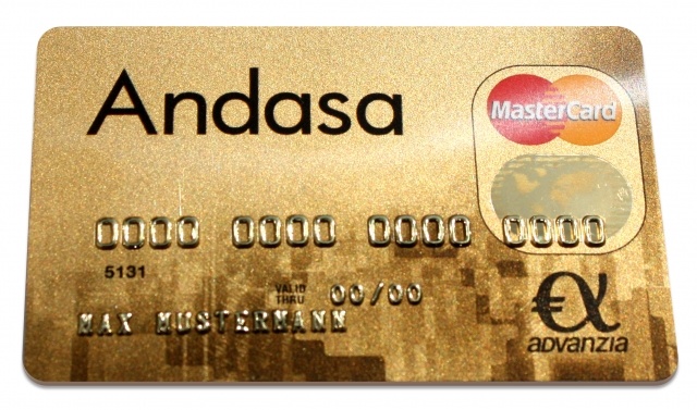 Andasa Mastercard Gold Kreditkarte - Alle Infos Zu Den Konditionen & Zur Beantragung