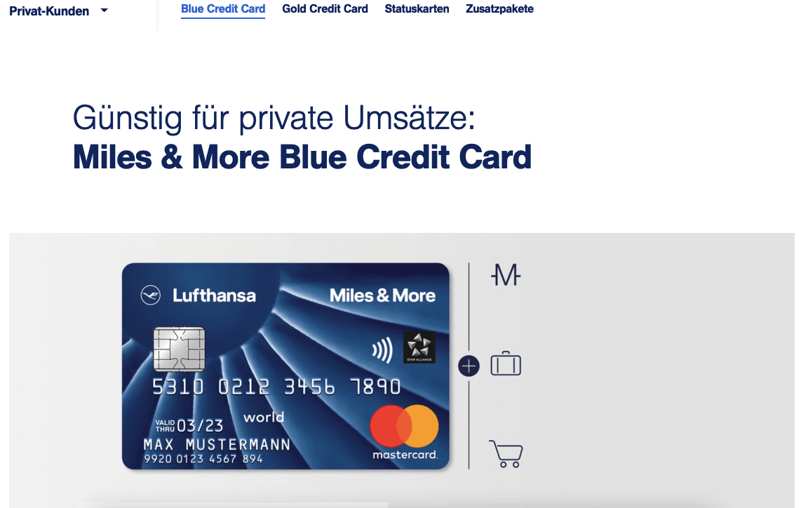 Lufthansa Miles & More Blue Card - Alle Infos Zu Den Konditionen & Zur Beantragung
